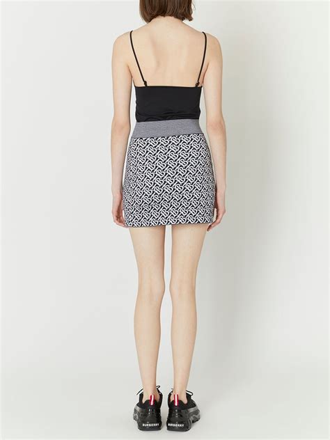 burberry wool mini skirt